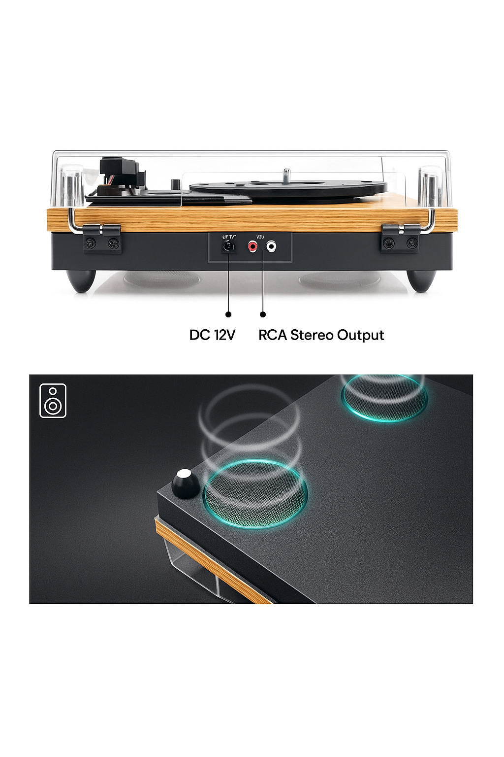 Record Master Turntable - Bluetooth Featured - Compatible with All Records