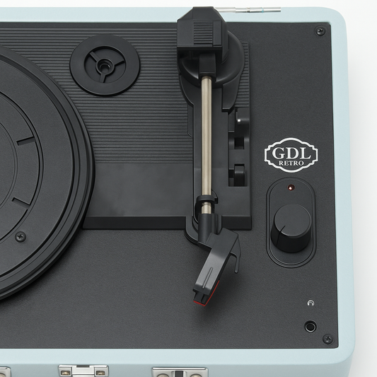 Rechargeable Portable Record Player with Built-in Speakers
